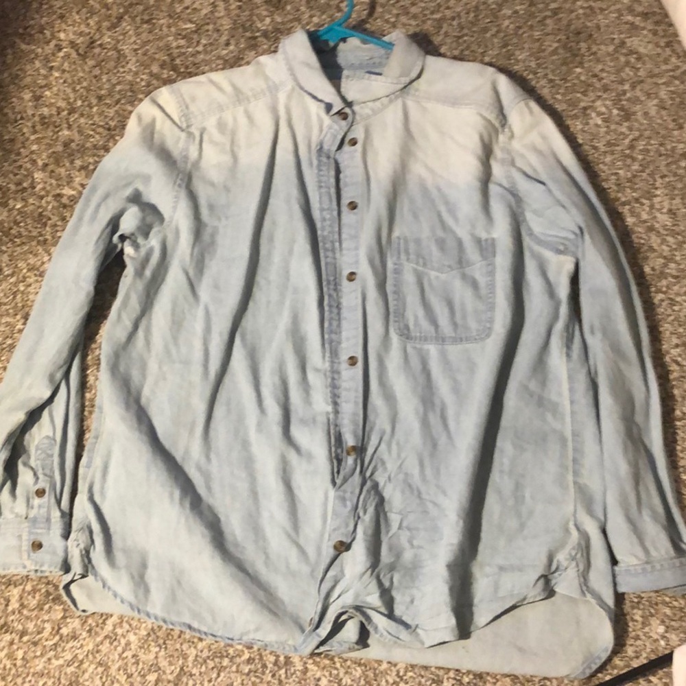 America Eagle Button down denim  shirt